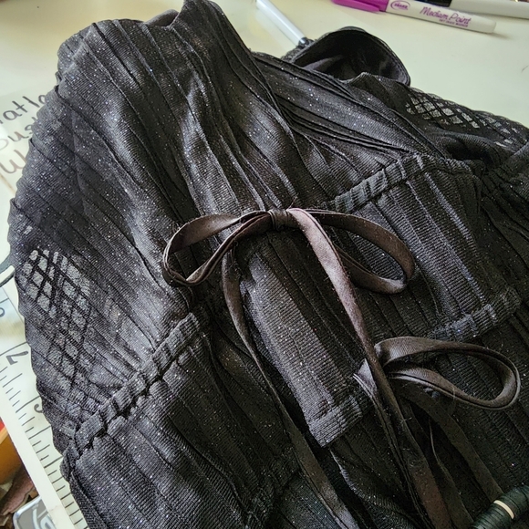 Vintage black sparkly midi dress - Picture 2 of 7